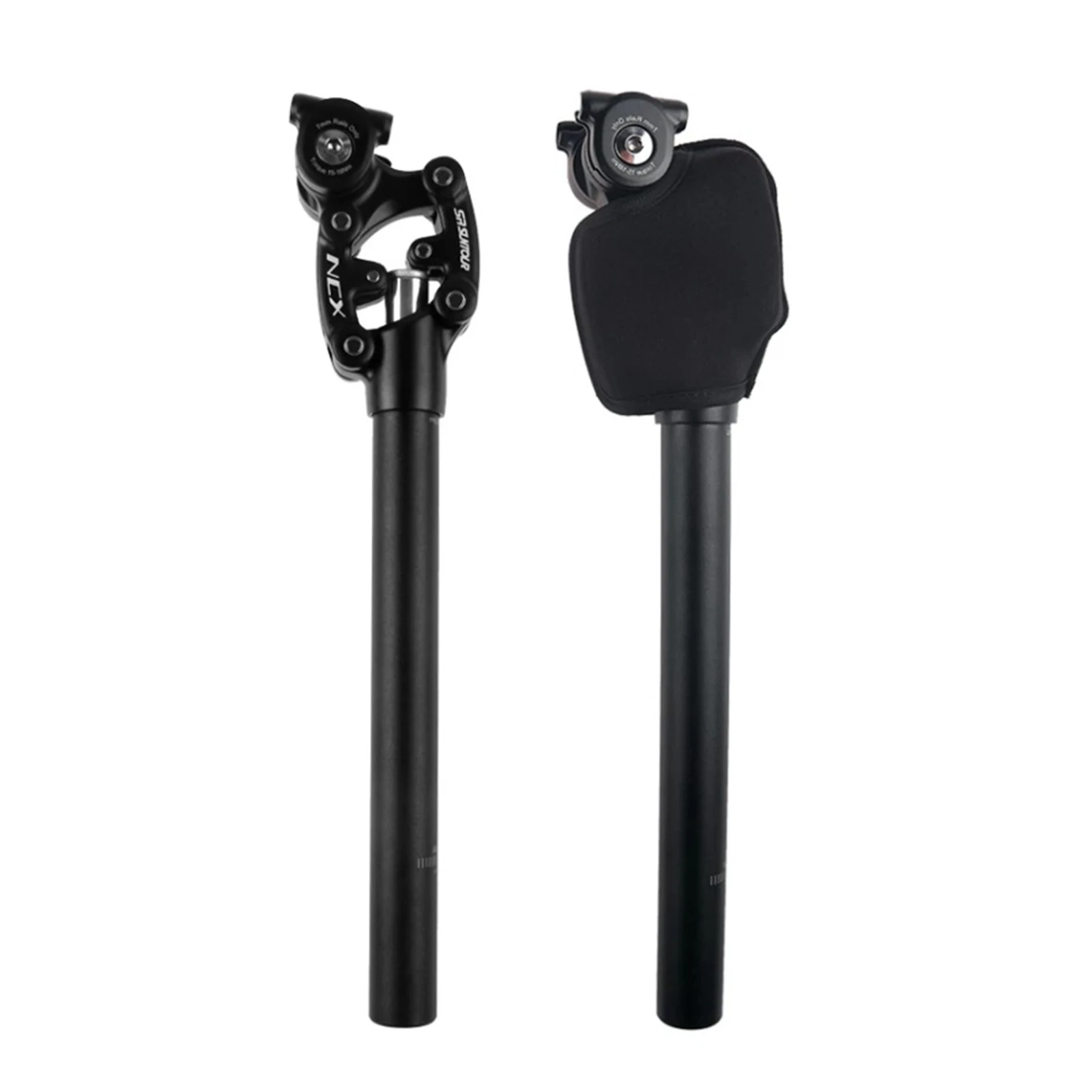

Bike Seatpost Road Seatpost 50mm Travel Saddle Pole Black