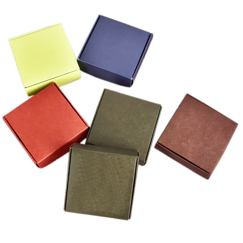 Новый цвет DIY Подарочная коробка из крафт-бумаги для свадебных торжеств вечерние