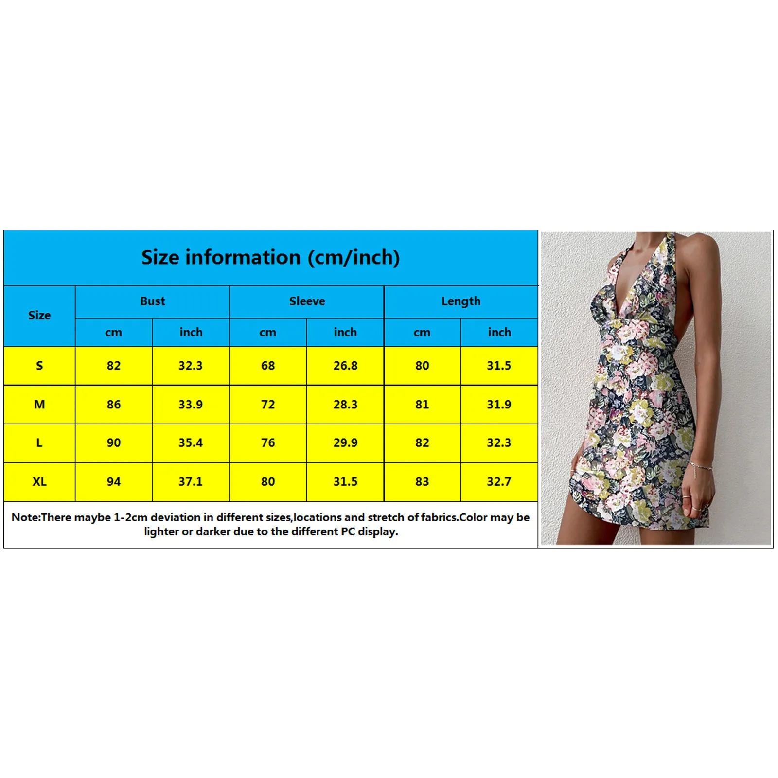 

Halter Dress For Women Summer Sleeveless Floral Print Mini Boho Dress Sexy Backless A Line Sundress Slim High Waist Party Dress