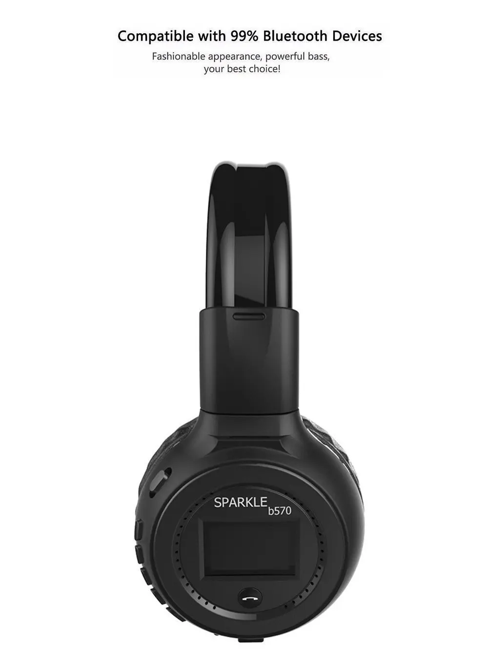 Беспроводная гарнитура с Bluetooth 4 1 жк-дисплей FM-радио TF-карта микрофоном громкой