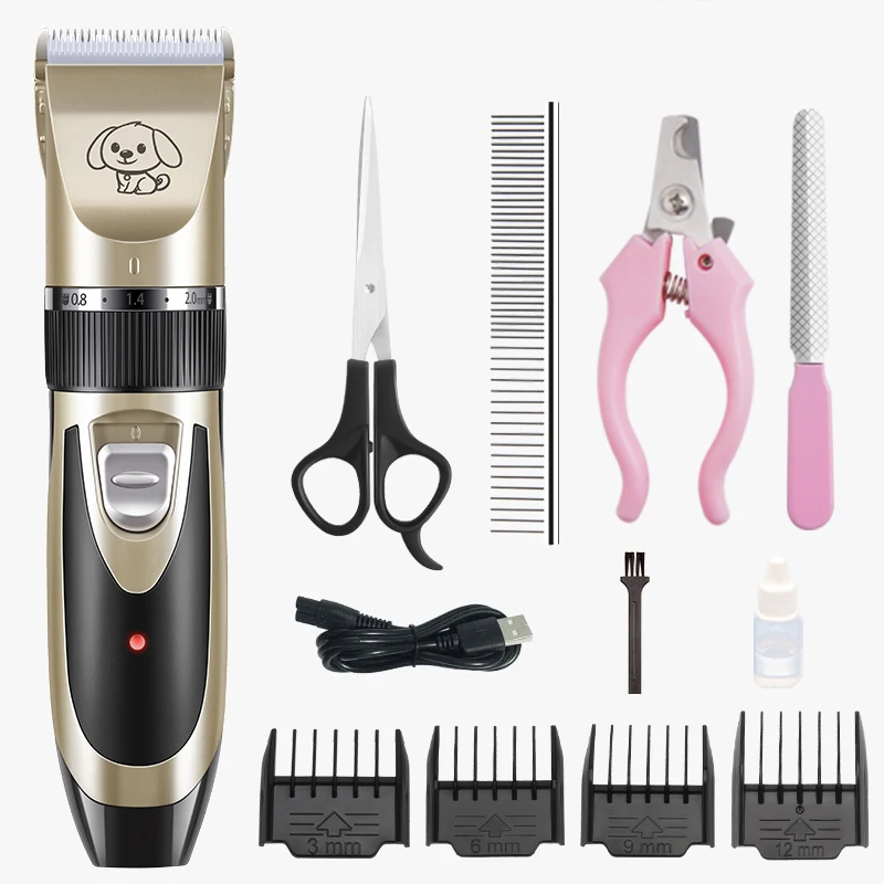 

Rechargeable Pet Dog Hair Trimmer Animal Grooming Clippers Cat Cutter Machine Shaver Electric Scissor Clipper Professional