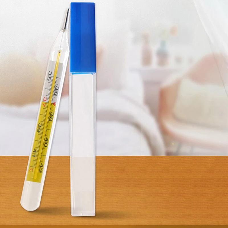 

1PCS Body Temperature Measurement Device Armpit Glass Mercury Thermometer Home
