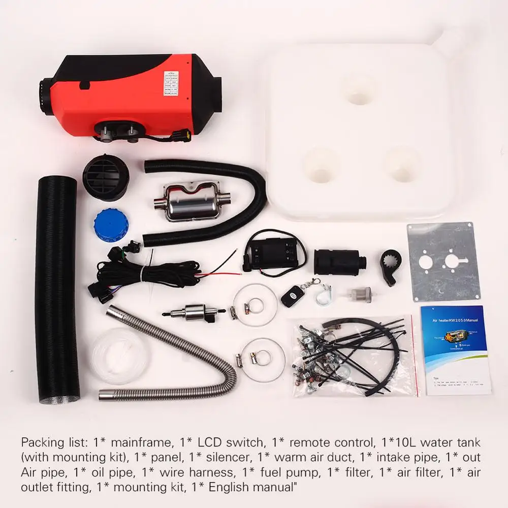 Автомобильный обогреватель 5 кВт 12 В воздушный дизельный парковочный с пультом