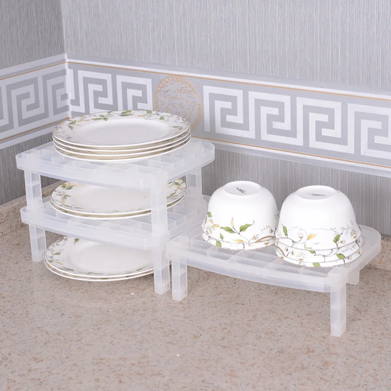 High Quality Home Kitchen Vertical Dishes Rack Dish Drain Plastic Storage Tableware Stackable Shelf | Дом и сад