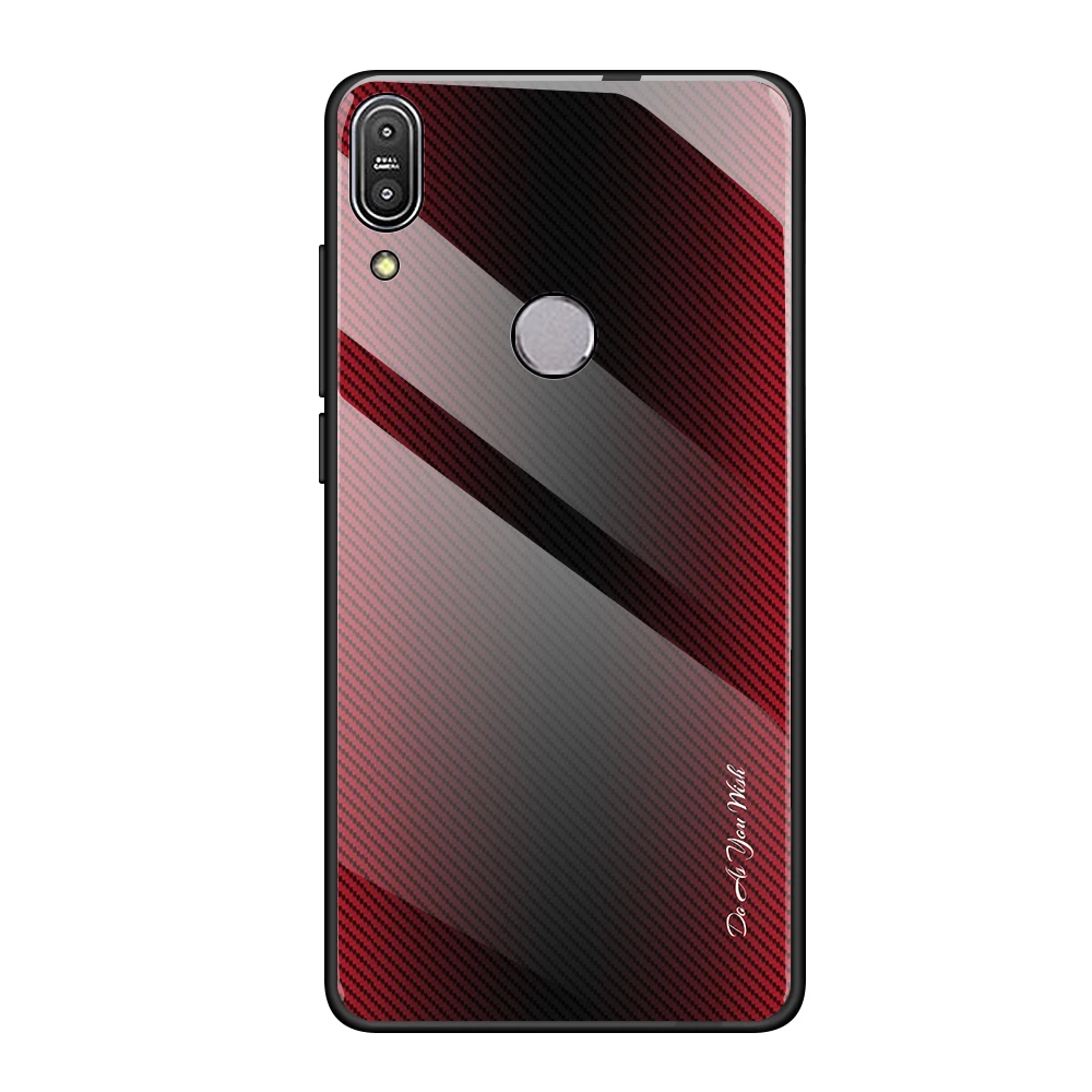 01 Роскошный мягкий чехол из закаленного стекла для Asus Zenfone Max Pro M1 ZB601KL/ZB602KL стеклянный задний Чехол бант для телефона - Цвет: 01