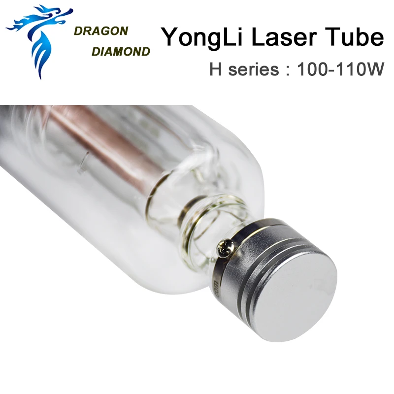 Dragon Diamond Yongli H4 100W CO2 лазерная трубка металлическая головка длина 1450 мм диаметр 60