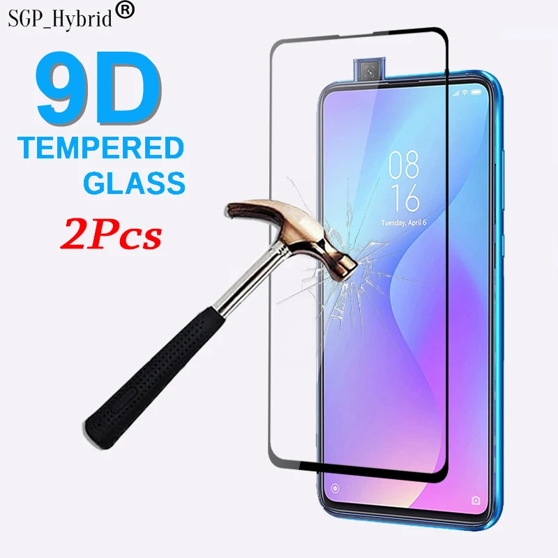 

Защитное стекло 9D для Xiaomi 9 t Pro, закаленное, полное Приклеивание, 2 шт.