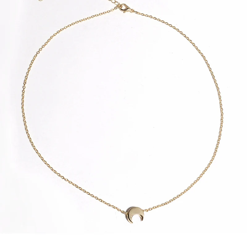 XL002205 Классическое модное золотое ожерелье с подвеской, с лунным глазом, слон, кактус, молния,, женское ожерелье, колье, вечерние ювелирные изделия - Окраска металла: XL002205