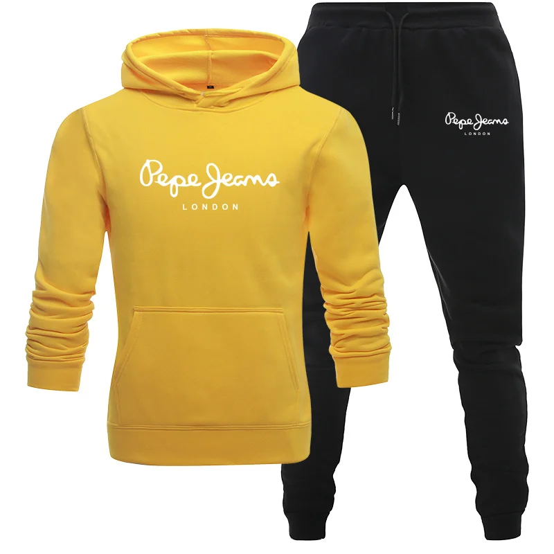 

2020 Autumn Winter Hot Brand Two Pieces Sets Thick hoodies Tracksuit Men/women Sportswear Gyms Fitness Training Sweatshirts S-3X