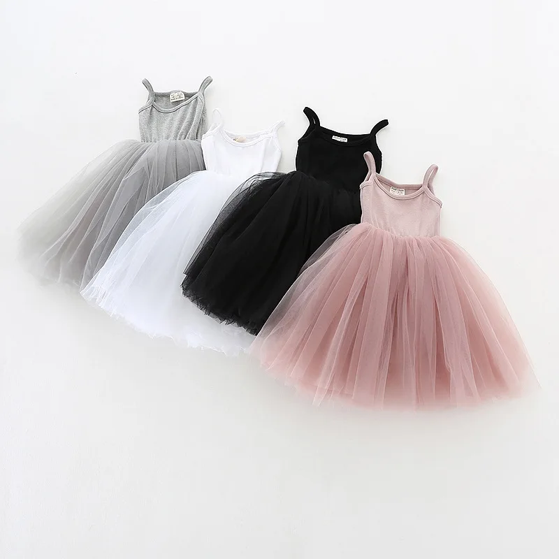 Baby Girl Sling Dress Summer Clothes Birthday Beach Party Infant Toddler Kids Dresses For Girls Casual Ball Gown | Детская одежда и