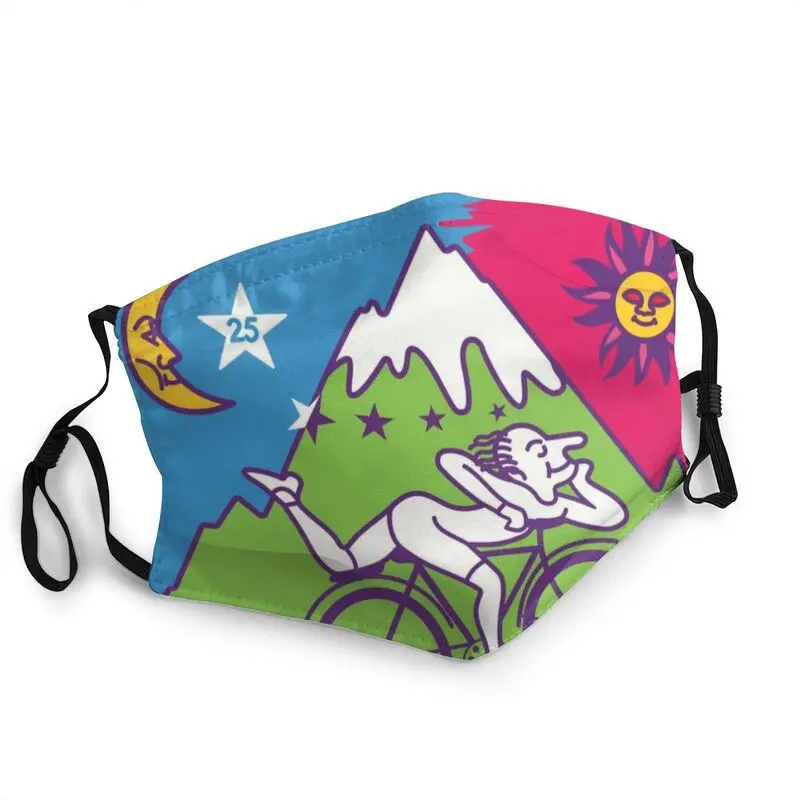

Albert Hofmann LSD Bicycle Day Reusable Mouth Face Mask Unisex Mask Anti Haze Dustproof Protection Cover Respirator Mouth Muffle