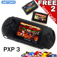 pxp3 handheld game player 16 bit video gaming console with av cable game cards classic child family video pxp 3 game console