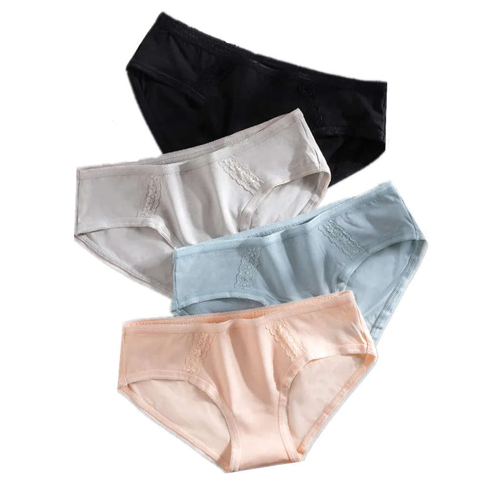 3 шт./партия сексуальные хлопковые трусики для женщин с низкой посадкой