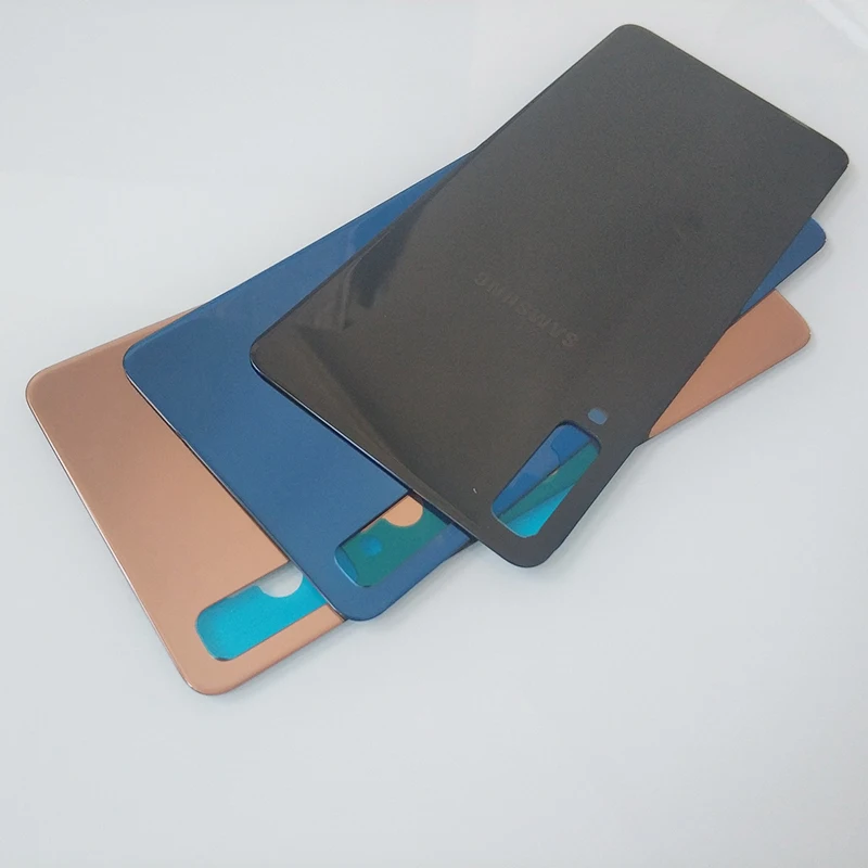 Samsung Galaxy A7 2018 Задняя крышка батареи A750 стекло Дверь Корпус Крышка Замена для A750F