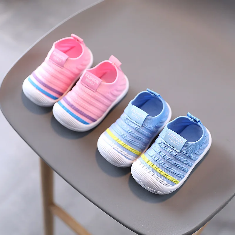 

Kids Soft Rubber Sole Unisex Baby Shoes First Shoes Baby Shoe Knit Booties Anti-slip Baby Walkers Toddler First Walker Baby Girl