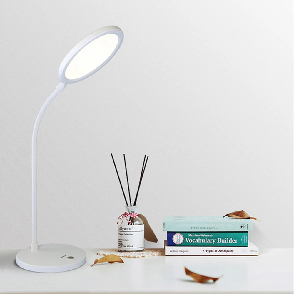 

USB Rechargeable LED Folding Desk Lamp Eye Protection One Touch Stepless Dimming Reading Table Lamp Bed Light 360 Adjustable