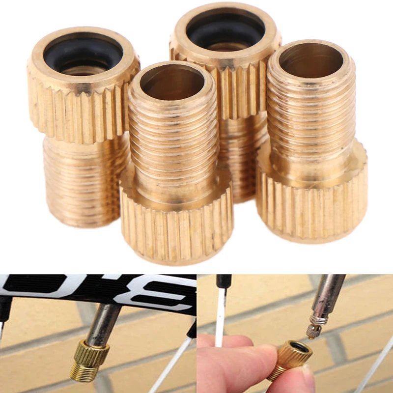 4Pcs/lot Converter Presta to Schrader Tube Pump Tool Bicycle Bike Tire Valve Adapter Cycling Accessories | Спорт и развлечения