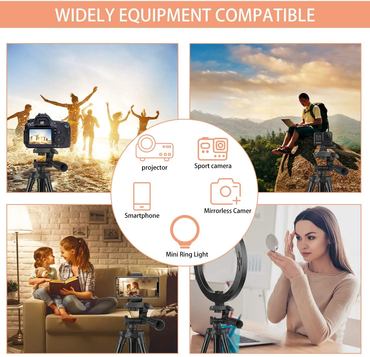 Штатив для фотоаппарата Трипод из алюминиевого сплава с дистанционным