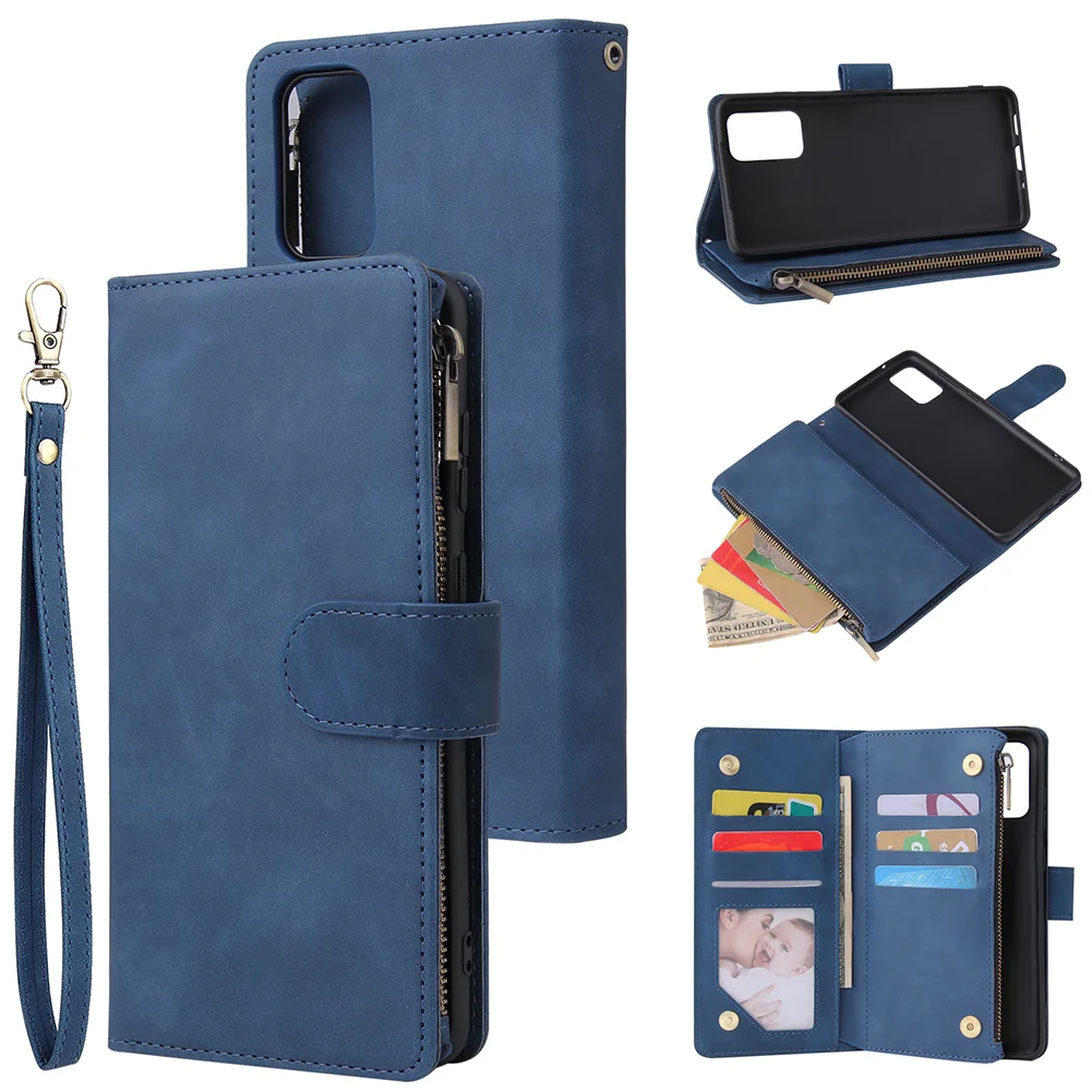 

Wallet Case Samsung Case with Card Holder Phone Flip Cover PU Zipper Protective Cover Card Holder Compatible with Samsung A32 5G