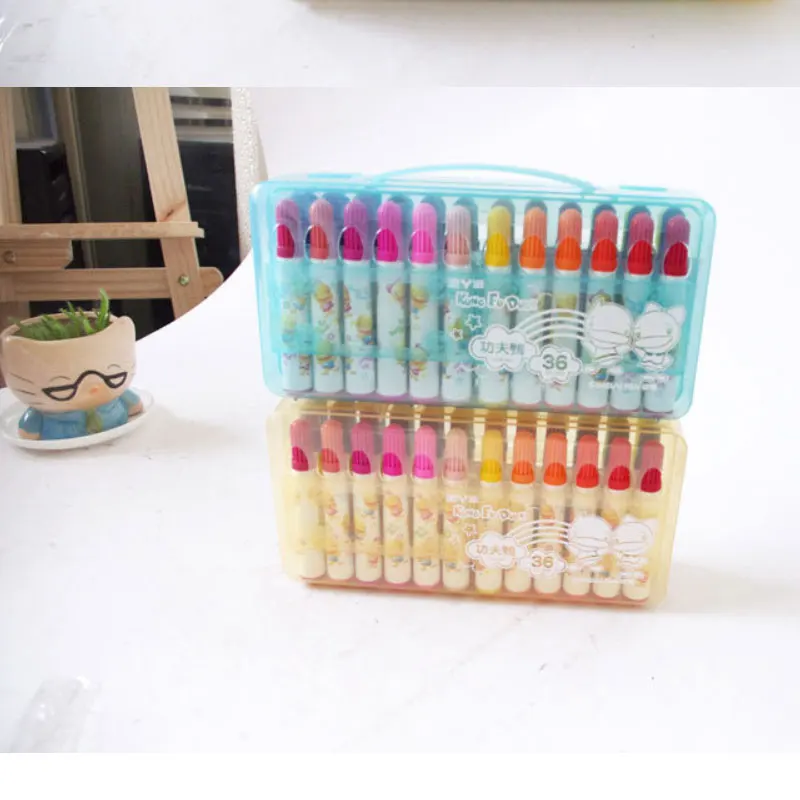 36 Color Premium Painting Watercolor Markers Pen Effect Best Graphic Design Coloring Books Manga Comic Calligraphy Brush Set | Канцтовары