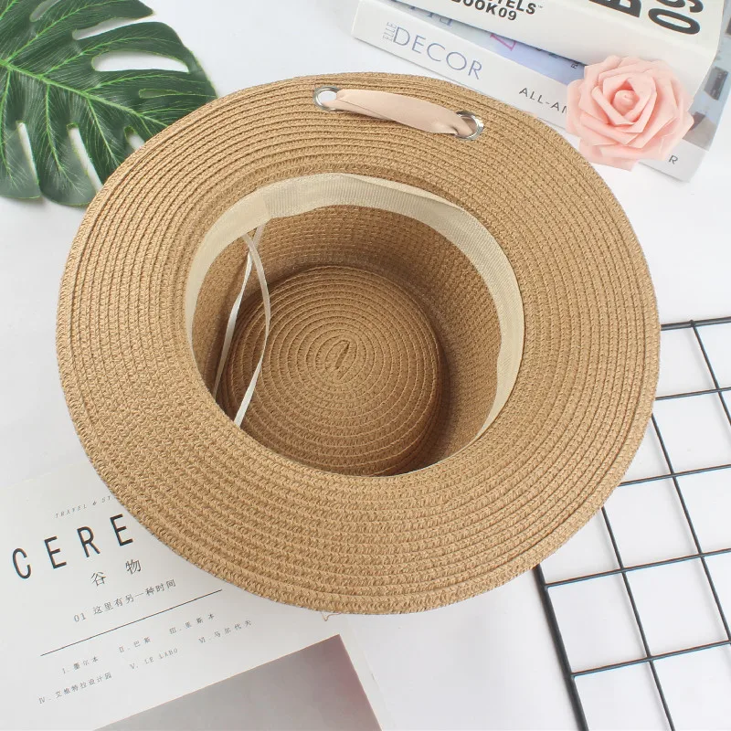 Летние шляпы от солнца женская модная соломенная шляпа с бантом из ленты пляжная
