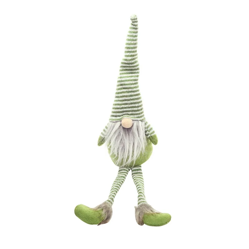 Knitted Sitting Tomte Christmas Gnome Doll Decorations Tabletop Santa Figurines Ornaments Holiday Present Produtos De Natal - Цвет: 14