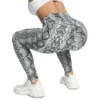 Leopard Printed Yoga Women Pants Animal Textured Leggings High Waisted Sports Leggins Tie Dye Trainer Gym Clothing Fitness Tight 2