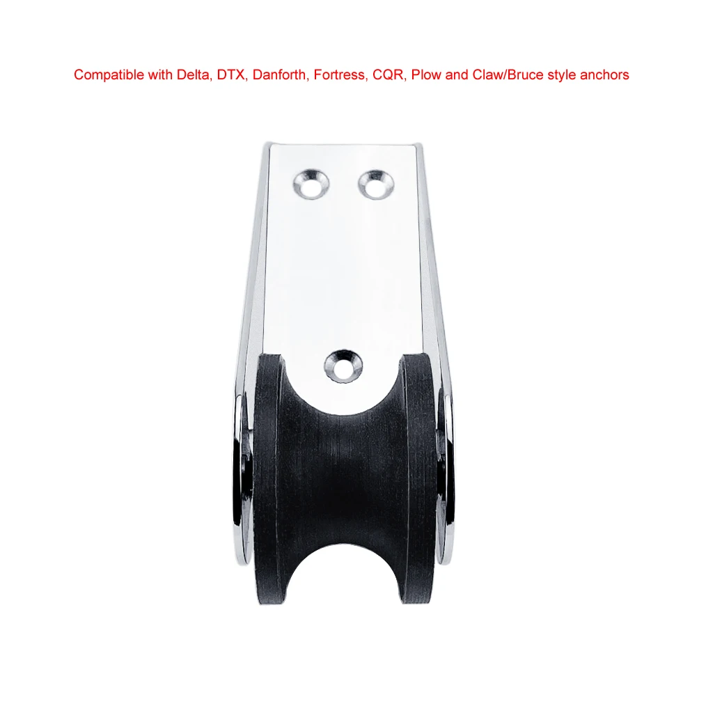 

Stainless Steel 316 Heavy Duty Bow Anchor Roller Fixed Anchor Fairlead Marine Boat Docking Nylon Roller Chock Accessories