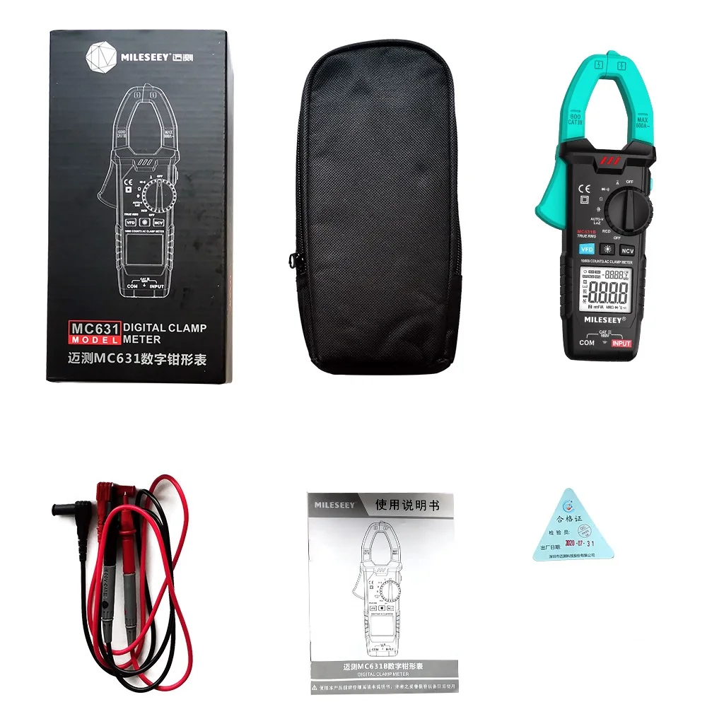 Цифровой измеритель напряжения Mileseey частоты 6000 отсчетов сопротивления циклу