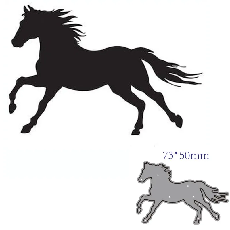 

metal cutting dies cut die Animal horse decoration Scrapbook paper craft knife mould blade punch stencils dies