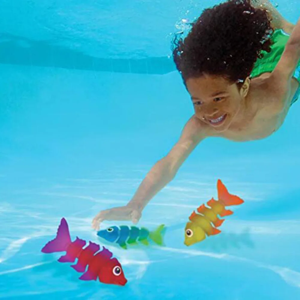 

3pcs Water Toys Throwing Toys Swimming Pool Diving Games Summer Torpedo Robber Children Underwater Dive Toys For Children Kids