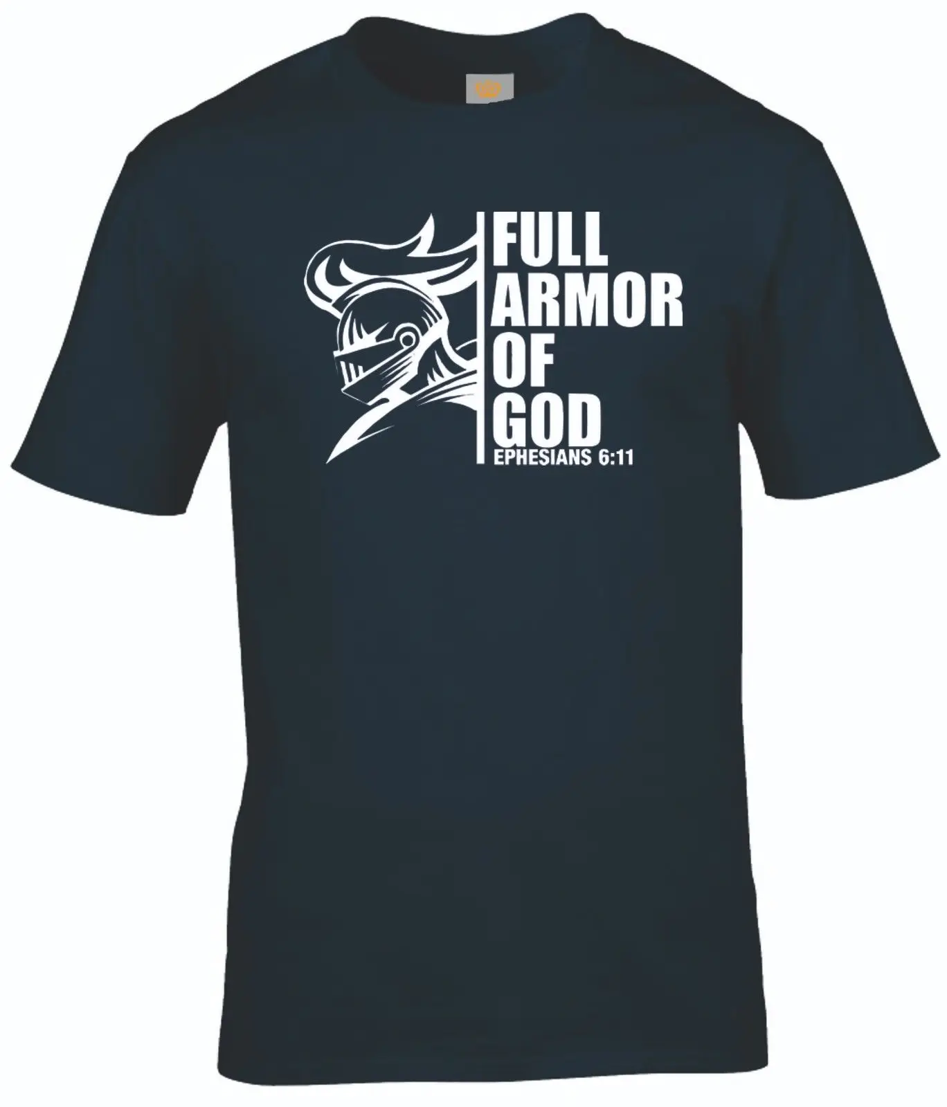 Полная Armour Of God Ephesians 6:11 Иисус Христос молитва Евангелие мужская футболка 100%