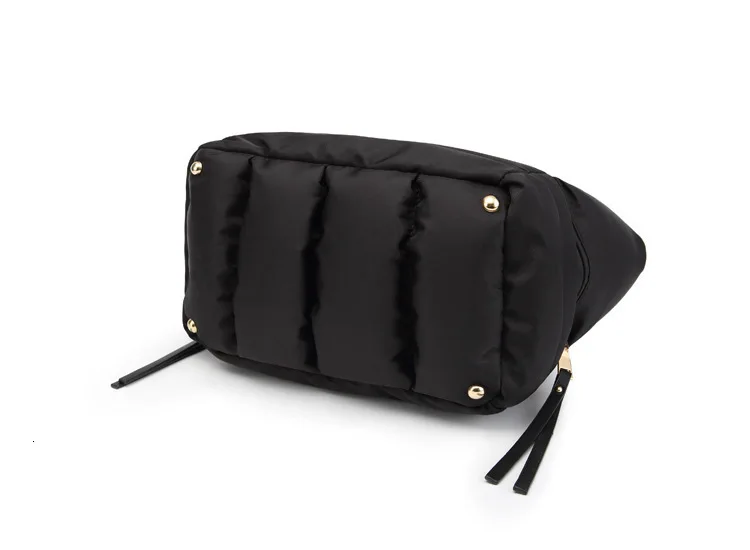Winter Space Bale Handbags Woman Cotton Totes Bag Down Feather Padded Ladies Feather Soft Women Shoulder Bag Bolsos Mujer