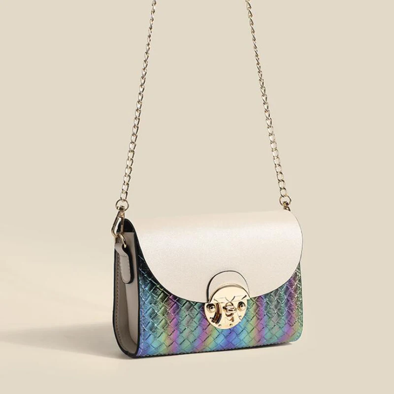

Fashion Women's Shoulder Bag New Summer 2021 Crossbody Bags Luxury Designer Colorful Pattern Trend Flap Female Shopper Purse Bts