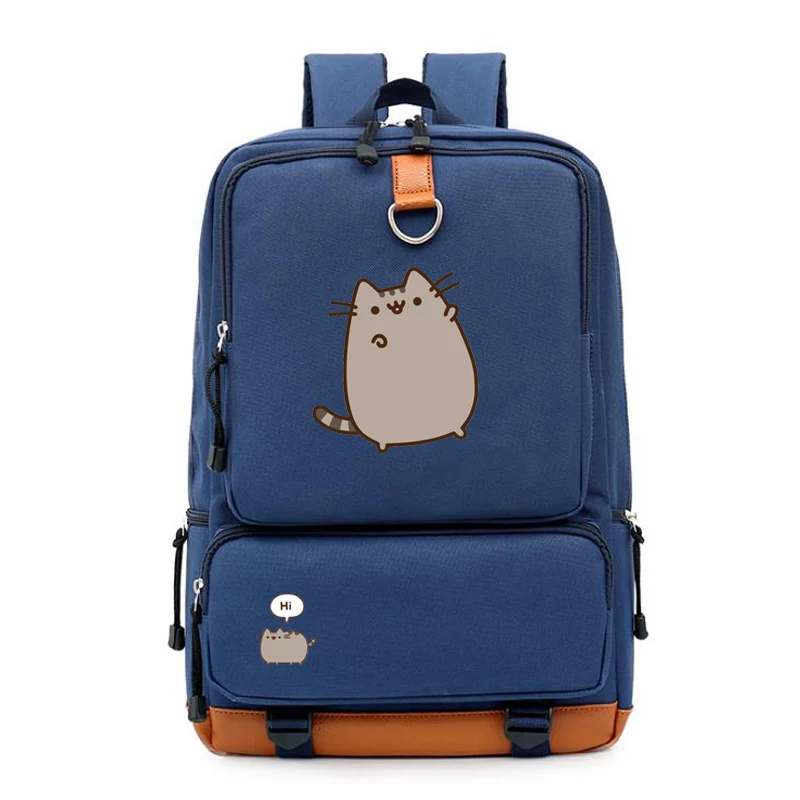 Повседневный Рюкзак с изображением толстой кошки для подростков милые школьные