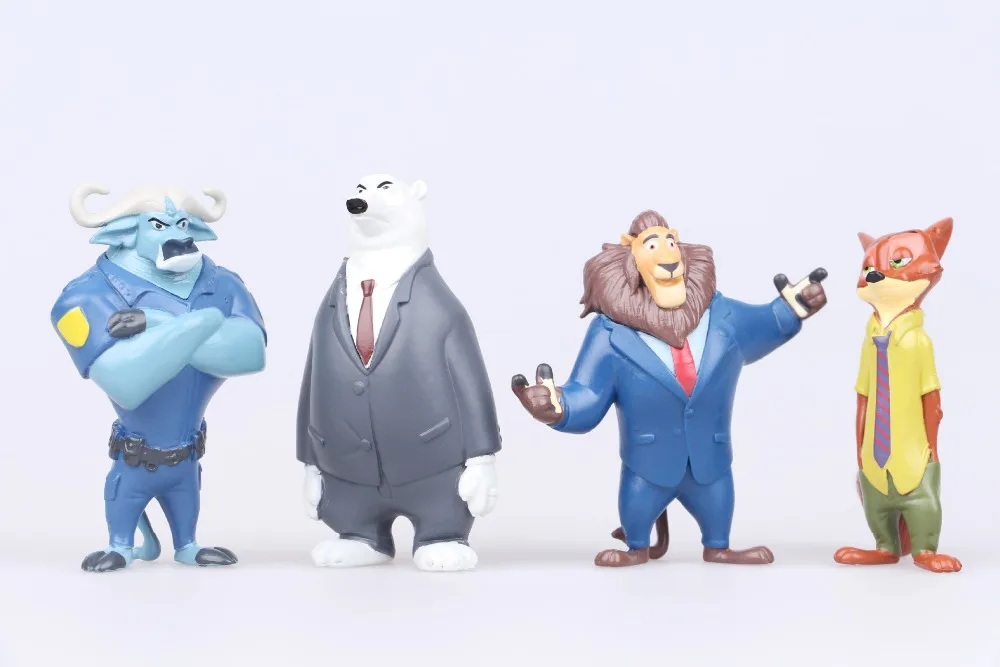 12 шт./компл. Disney Pixar игрушка Зоотопия животропическая Модель ПВХ экшн фигурка