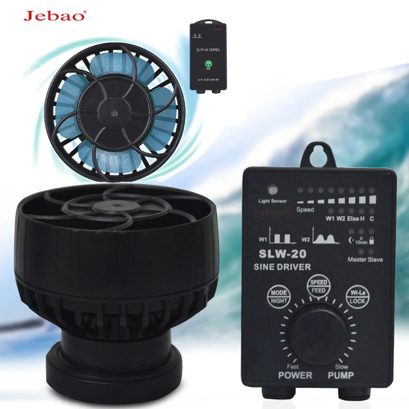 Насос волновой Jebao SW-2/4/8/15 SLW/SLW-10M 20 м 30 Wi-Fi бесшумный циркуляционный насос | Дом и