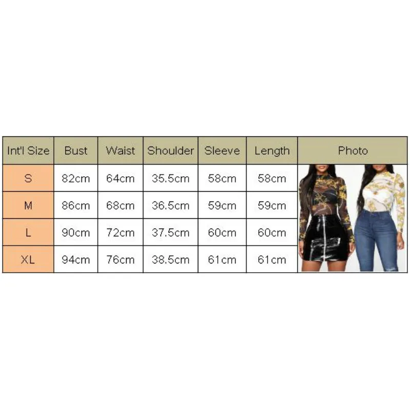 

Women Perspective Vintage Floral See Through Blouse Long Sleeve Stand Collar Top Autumn Winter Club Street Style Fashion Blouse