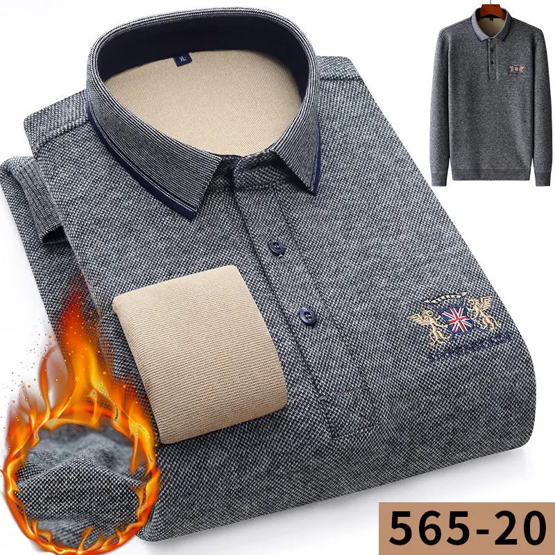 

Winter vacation two warm shirts for middle-aged men's father