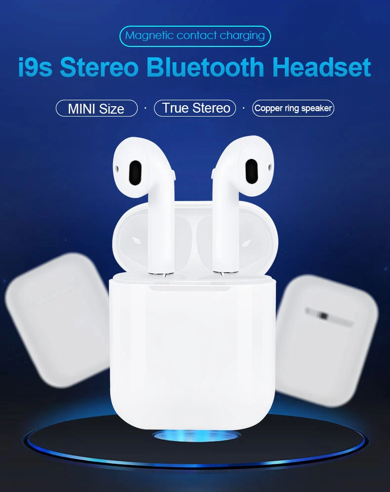 Беспроводные наушники с Bluetooth от UTHAI i9s TWS i11 i12 i13, беспроводные наушники с микрофоном, спортивные стерео наушники с зарядным устройством