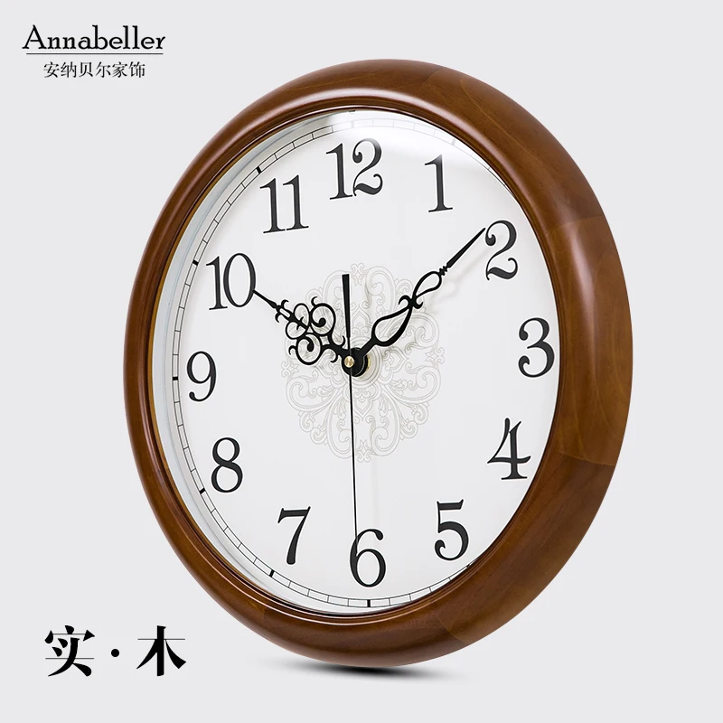 Большие настенные часы креативные тихие европейские круглые кварцевые из