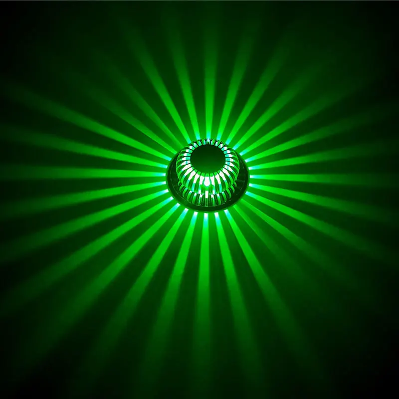 Green Светодиодный светильник RGB, пульт дистанционного управления, 3 Вт, 6 Вт, 9 Вт, 12 Вт, 15 Вт, 18 Вт, 24 Вт, настенный светильник, художественная галерея, лампа для переднего балкона, светильник для крыльца, светильник для коридоров - Испускаемый цвет: Green