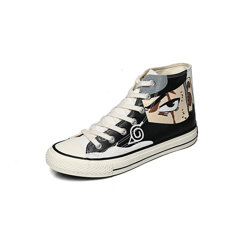 

New High-Top Men's Canvas Shoes Change Board Shoes Graffiti Shoes Men's Hand-Painted Flat Shoes