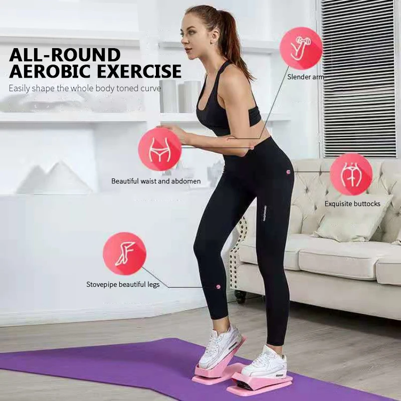 

Household Quiet Treadmill Steppers Pedal Drawstring Mini Stepper For Lose Weight Leg Slimming Fitness Equipment
