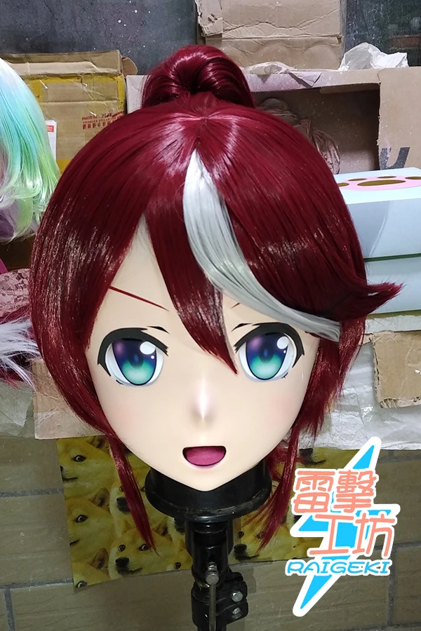 

(RAIGEKI MAKS 87) Смола 2/3 голова Трансвестит BJD кукла кигуруми аниме красивое Дерби Tokai Teio Маскарадная маска