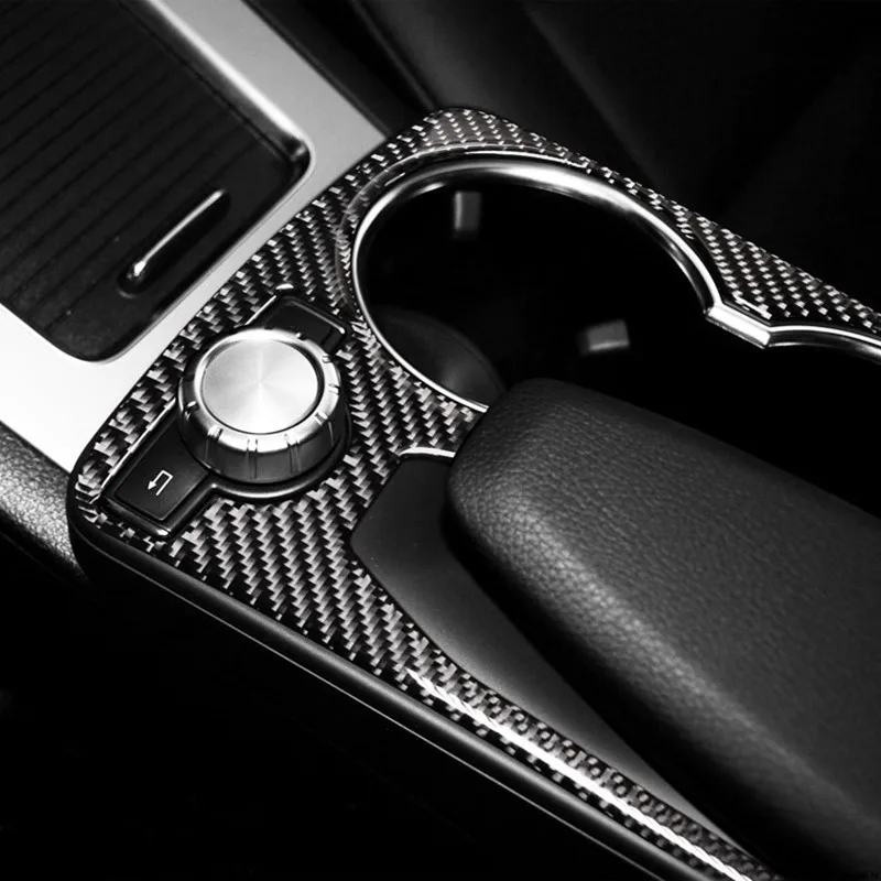Углеродное волокно автомобильный центральный мультимедийный ручной стаканчик