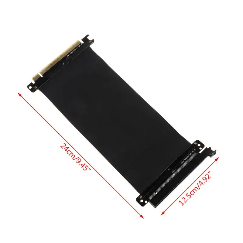 

PCI Express 3.0 High Speed 16X Flexible Cable Extension Port Adapter Riser Card PC PCI-E 3.0 Graphics Cards Connector Cable 24cm
