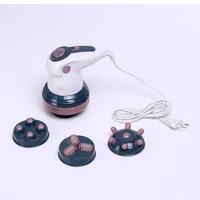 electric handheld massager with 4 massage heads adjustable vibration massager full body massage for neck shoulder head foot