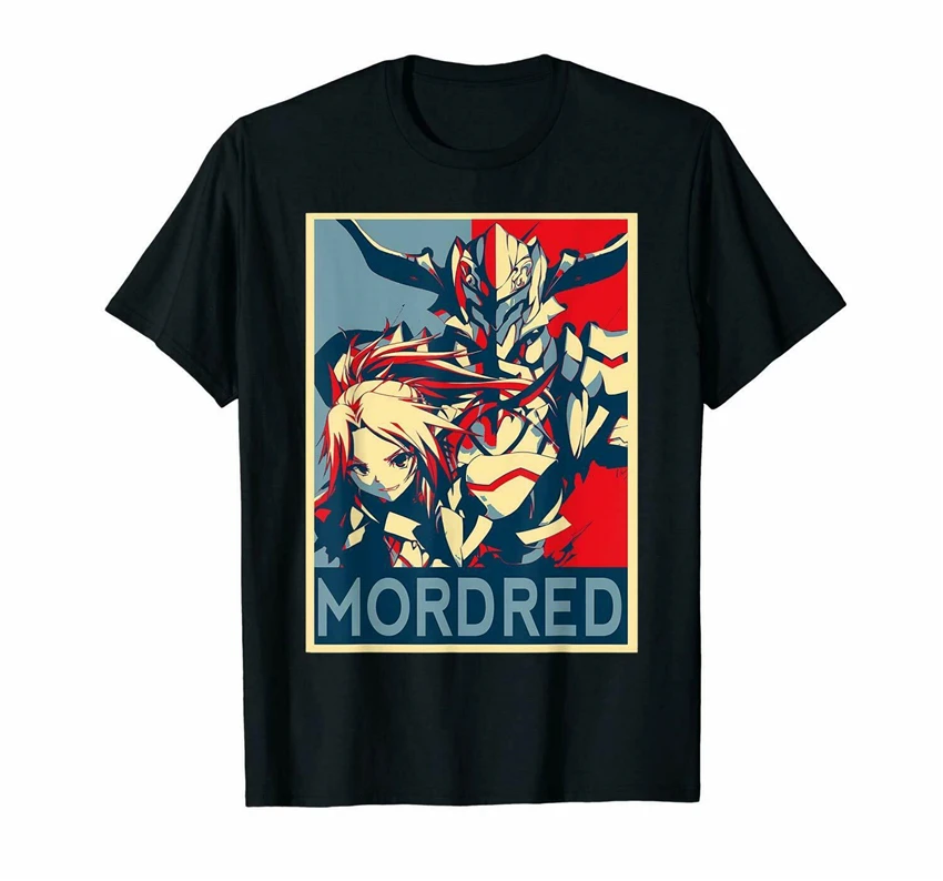 Mordred Fate Apocrypha Astolfo Аниме Черная футболка Semiramis S 6Xl Harajuku топы модная классическая