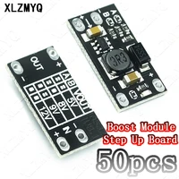 50pcs mini dc dc boost step up converter board module 3 7v to 12v voltage regulator pcb board module lithium battery boost 1 5a